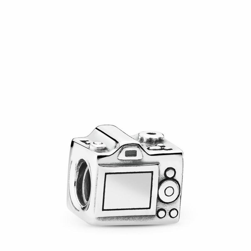 Pandora Sentimental Snapshots Charm Ireland - Sterling Silver/Enamel/Black/Cubic Zirconia - 043259WC